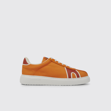Side view of Runner K21 Orange and red sneakers for women