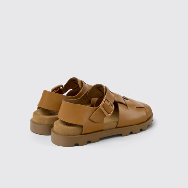 Brutus Sandal Sandalias de piel marrones para mujer