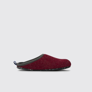 Side view of Twins Multicolored wool women’s slippers