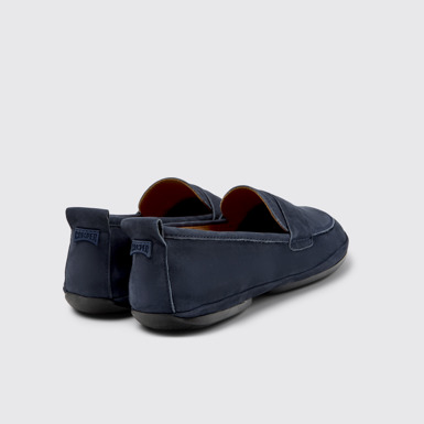 Back view of Right Blue Nubuck Women's Shoe.