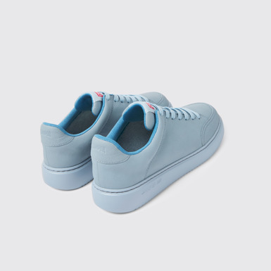 Back view of Runner K21 Blue leather sneakers for women