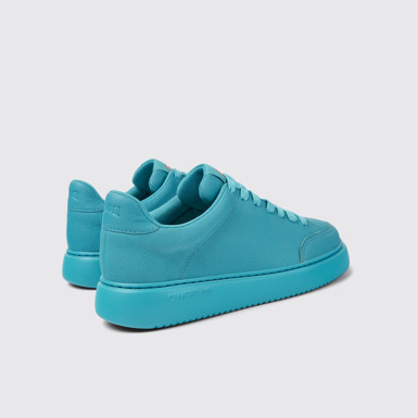 Back view of Runner K21 Blue leather sneakers for women