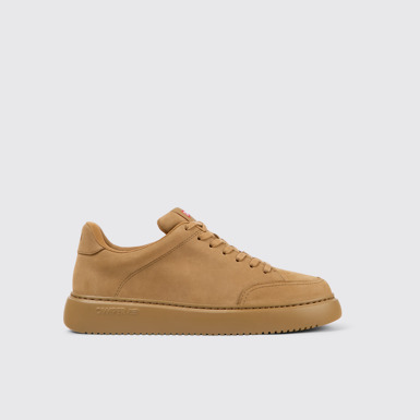 Side view of Runner K21 Brown Nubuck Sneaker for Women