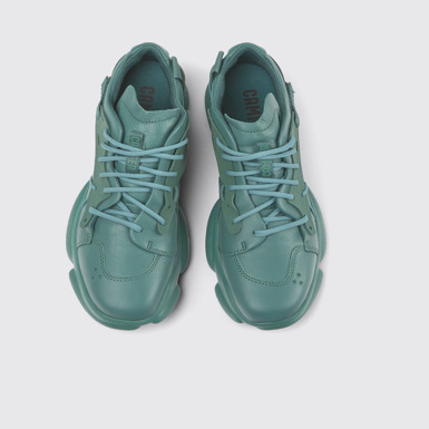Karst Sneakers verdes de piel y tejido para mujer