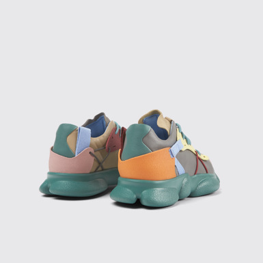 Twins Sneakers multicolores de piel y nobuk para mujer
