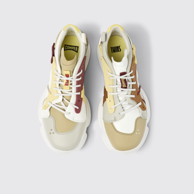 Twins Sneakers multicolores de piel y tejido para mujer