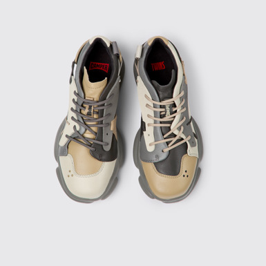Twins Sneakers multicolores de piel y tejido para mujer