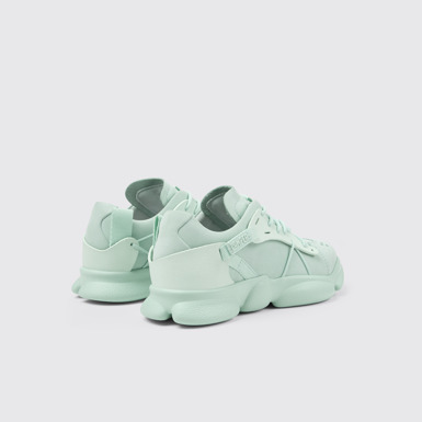 Back view of Karst Blue Nubuck/Textile Sneaker for Women
