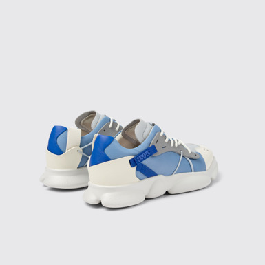 Karst 撞色皮革布面拼接女士運動鞋後面