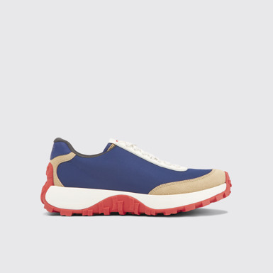 Side view of Drift Trail VIBRAM Multicolored textile and nubuck sneakers for women