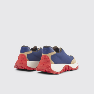 Back view of Drift Trail VIBRAM Multicolored textile and nubuck sneakers for women