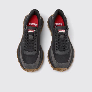 Overhead view of Drift Trail VIBRAM Multicolor Recycled PET and Nubuck Sneakers for Women.