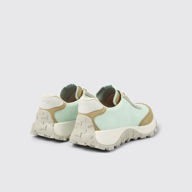 Back view of Drift Trail VIBRAM Blue Textile/Nubuck Sneaker for Women