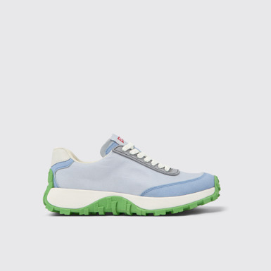 Side view of Drift Trail VIBRAM Gray Textile/Nubuck Sneaker for Women