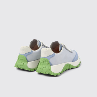 Back view of Drift Trail VIBRAM Gray Textile/Nubuck Sneaker for Women