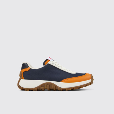 Side view of Camper x INEOS Britannia Multicolored Textile/Leather Sneakers for Women