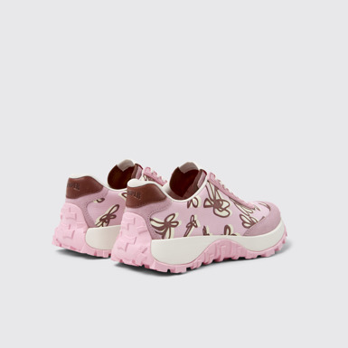 Back view of Drift Trail VIBRAM Multicolor Recycled PET and Nubuck Women's Sneakers.