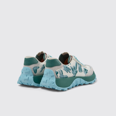 Back view of Drift Trail VIBRAM Multicolor Recycled PET and Nubuck Sneakers for Women.