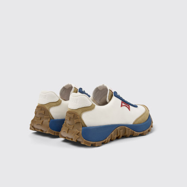 Back view of Drift Trail Multicolor Textile and Nubuck Leather Sneakers for Women.