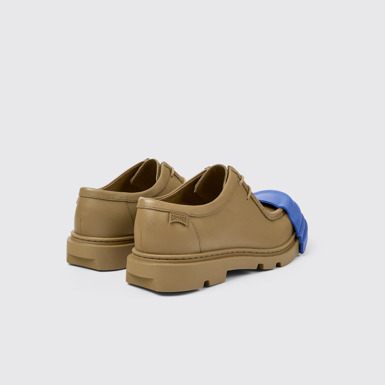 Back view of Junction Brown Leather Wallabee for Women