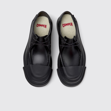 Junction Schwarze Lederschuhe Für Damen.