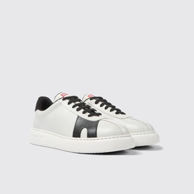 Front view of Runner K21 MIRUM® White and black sneakers for women