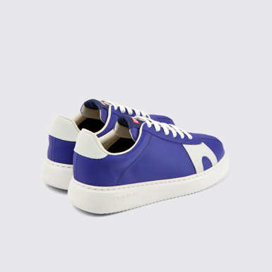 Back view of Runner K21 MIRUM® Blue and white MIRUM® sneakers for women