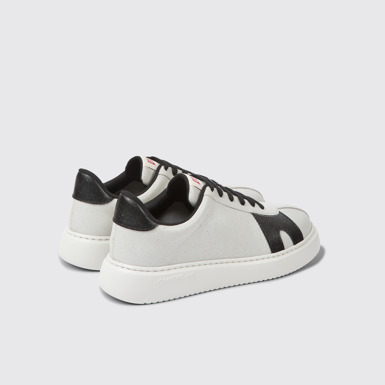 Back view of Runner K21 MIRUM® White and black sneakers for women