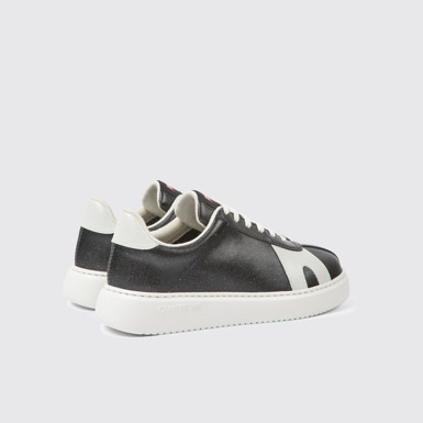 Back view of Runner K21 MIRUM® Black and white sneakers for women