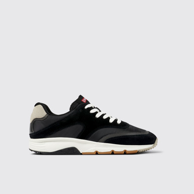 Side view of Drift Multicolored textile and nubuck sneakers for women