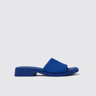 Dana Mules en cuir bleu pour femme