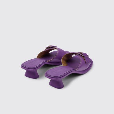 Dina Sandalia de piel violeta para mujer