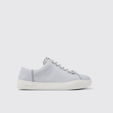 Side view of Peu Touring Gray Textile Sneaker for Women