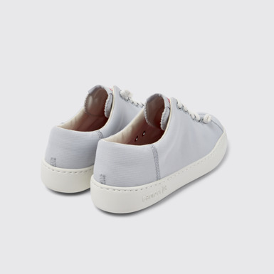 Back view of Peu Touring Gray Textile Sneaker for Women