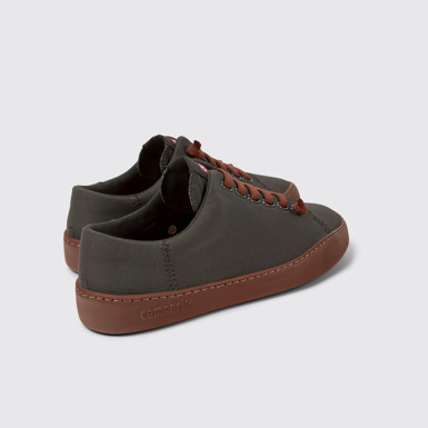 Back view of Peu Touring Gray Recycled PET Women's Sneakers.