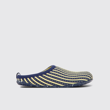 Side view of Wabi Multicolored slippers for women