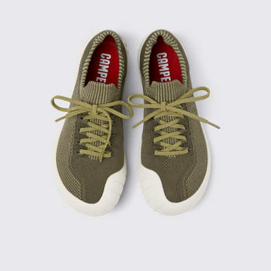 Overhead view of Path Multicolored textile sneakers for women