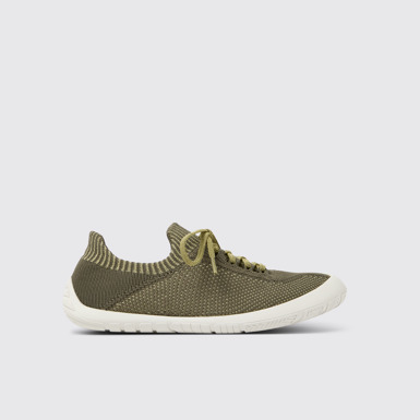 Side view of Path Multicolored textile sneakers for women
