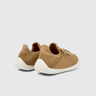 Back view of Peu Path Brown Textile Sneaker for Women