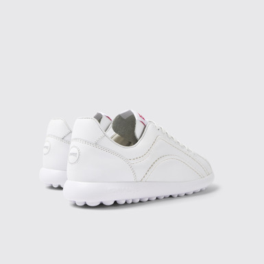 Back view of Pelotas XLite White leather sneakers for women