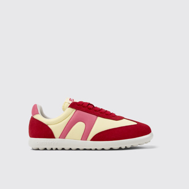 Side view of Pelotas Multicolor Textile and Nubuck Leather Sneakers for Women.