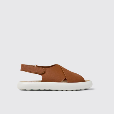 Side view of Pelotas Flota HyphaLite™ Brown and white HyphaLite™ sandals for women