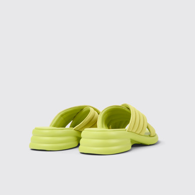 Back view of Spiro Green textile sandals for women