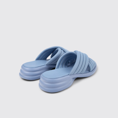 Spiro 여성 블루 컬러 텍스타일 소재 크로스 스트랩 샌들뒷면