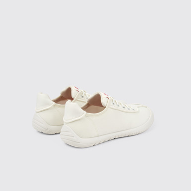 Back view of Peu Path White Recycled PET Women's Sneaker.