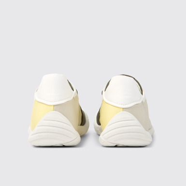 Back view of Twins Multicolored textile sneakers for women