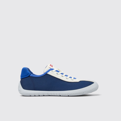 Side view of Twins Multicolored Textile Sneaker for Women