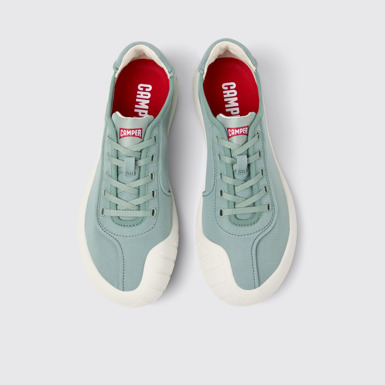 Overhead view of Peu Path Green Recycled PET Women's Sneaker.