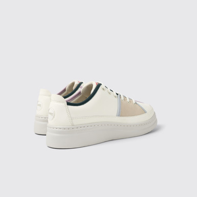 Twins Baskets en cuir multicolore et nubuck pour femme