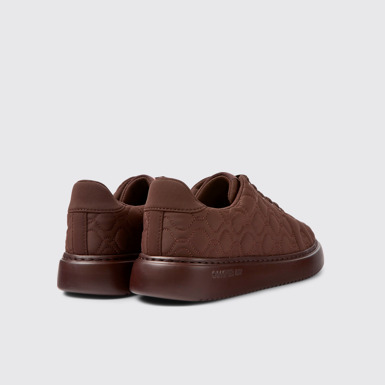 Back view of Runner K21 Burgundy textile sneakers for women